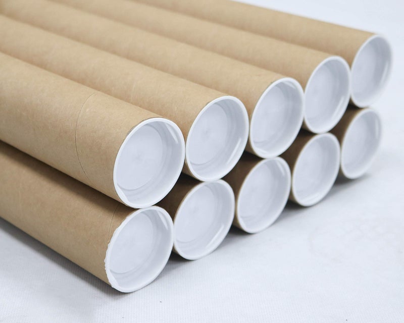 MagicWater Supply Mailing Tube - 2 in x 30 in - Kraft - 10 Pack - for Shipping and Storage of Posters, Arts, Crafts, and Documents - Image 1